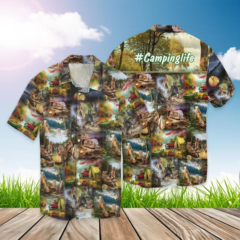 Camping Hawaiian Shirt