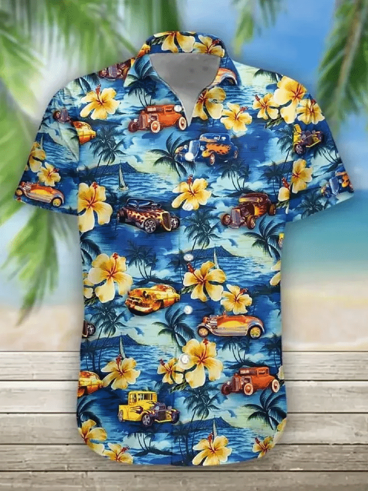 Cars In Hawaii Hawaiian Shirt