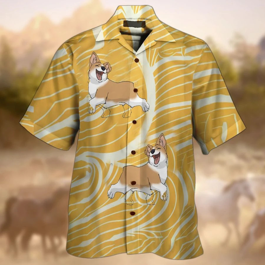 Corgi Hawaiian Shirt