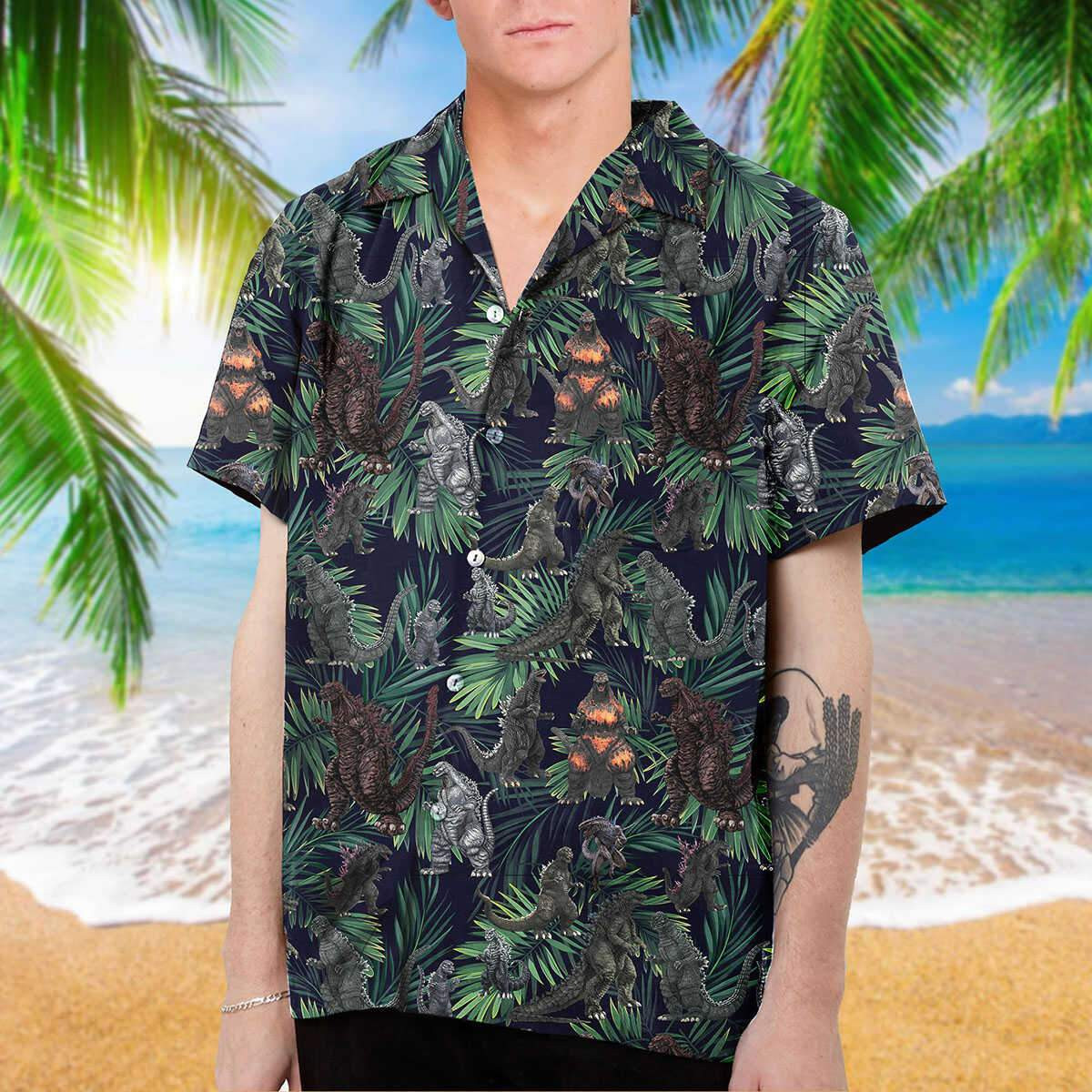 Godzilla Hawaiian Shirt