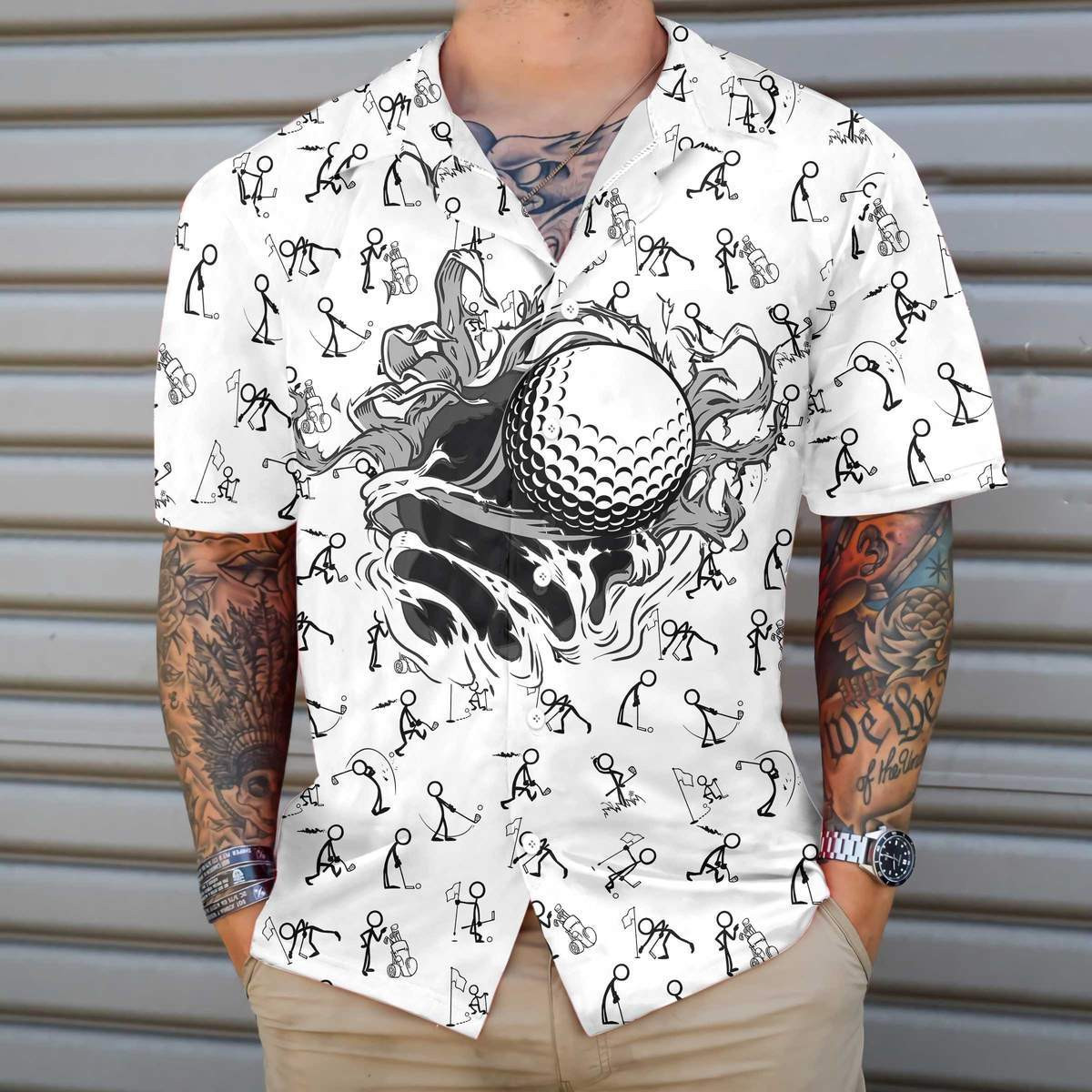 Golf Hole Breakthrough Hawaiian Shirt