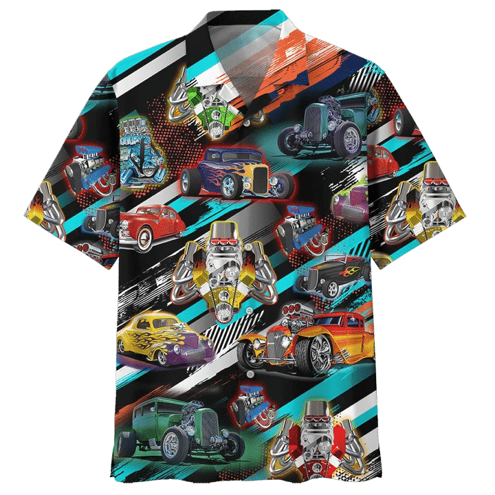 Hot Rod Hawaiian Shirt  Unisex  Adult  Hw7255