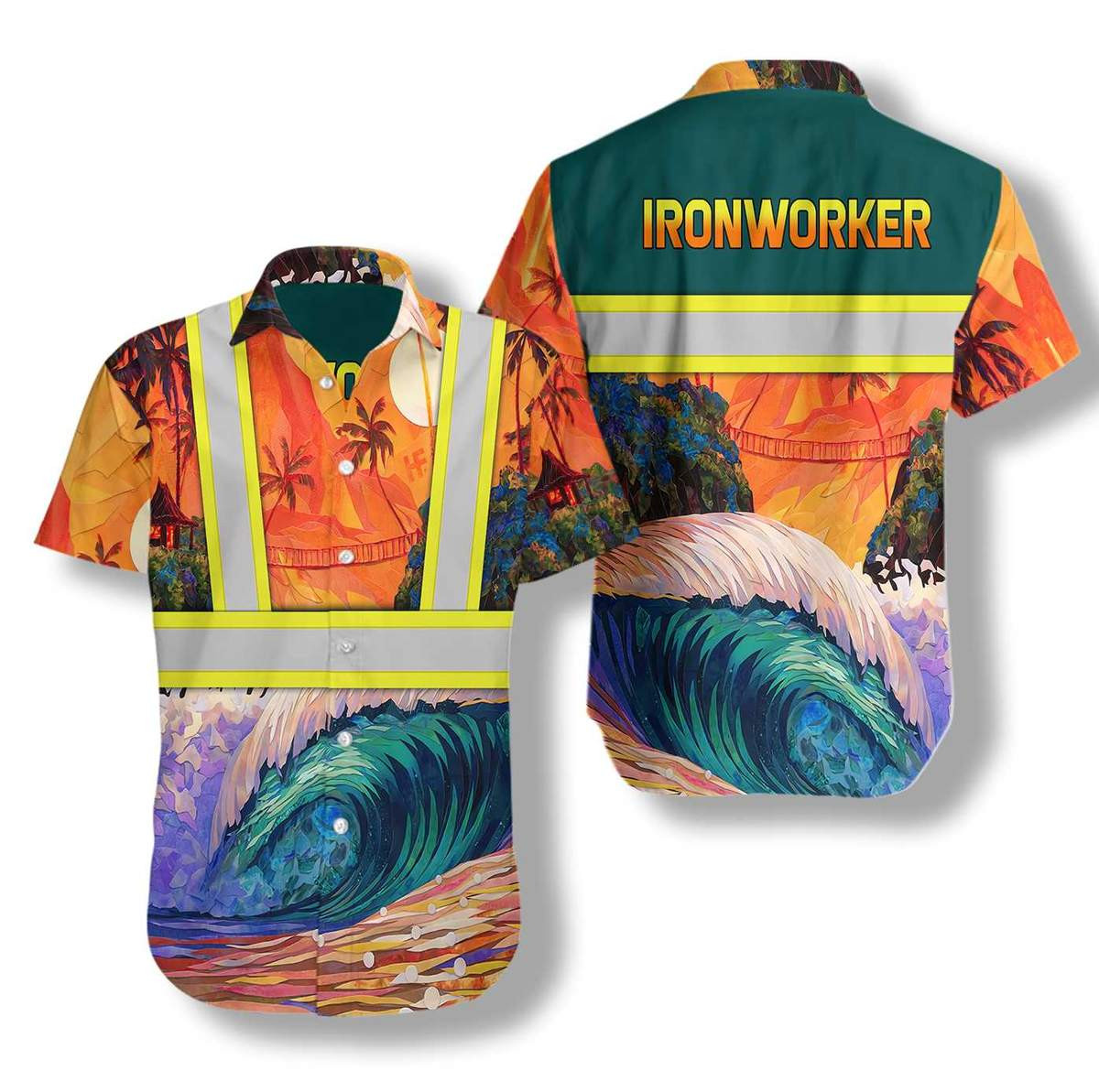 Ironworker Hawaiian Shirt