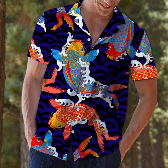 Koi Fish Hawaiian Shirt