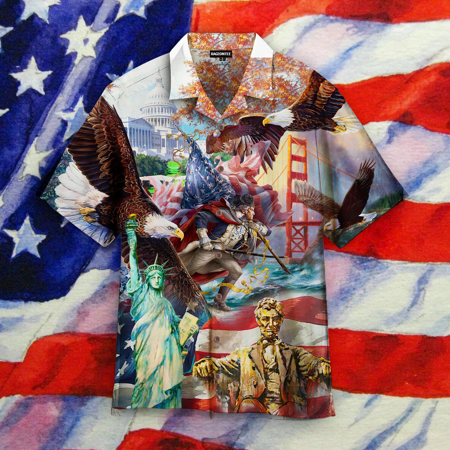 My Patriotic Heart Beats Independence Day Hawaiian Shirt