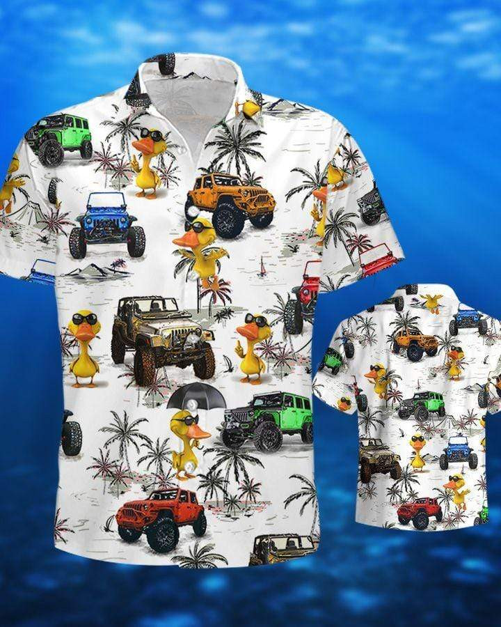 Ocean Jeep Duck Hawaiian Shirt