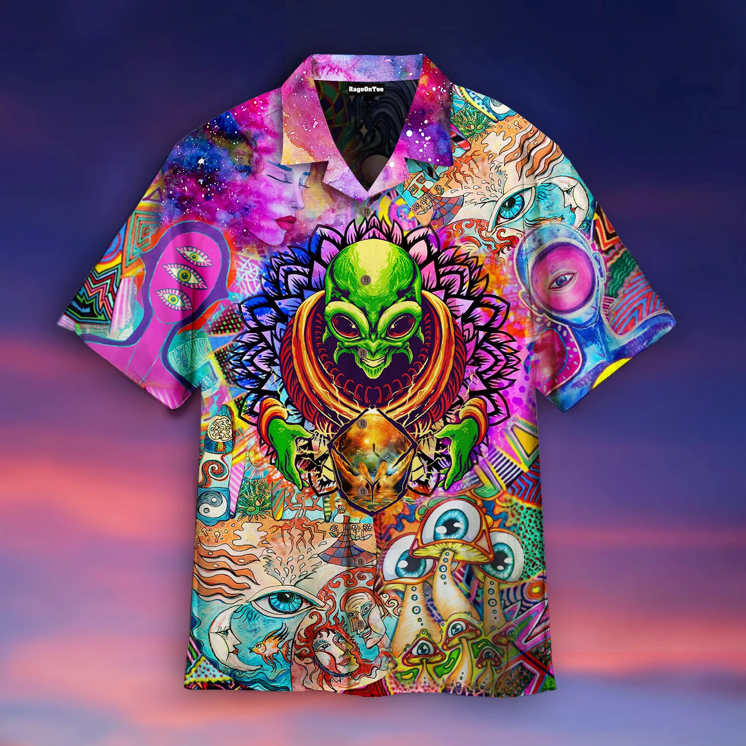 Psychic Things Are Wild And Free Hippies Hawaiian Shirt