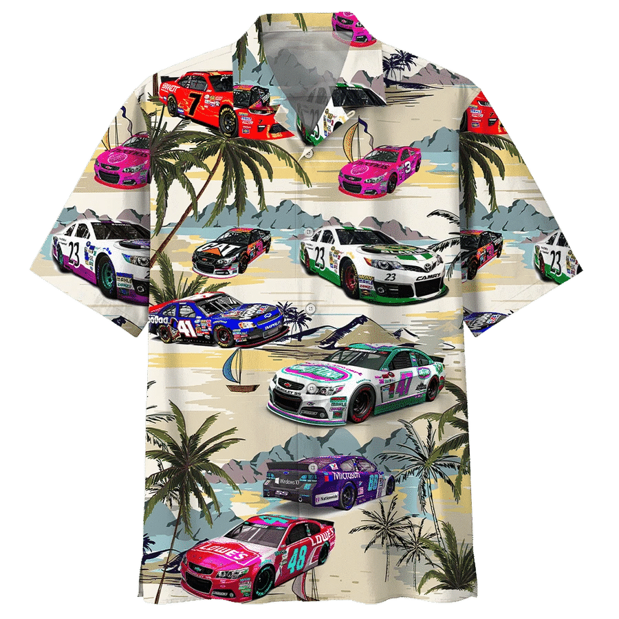 Racing Car Hawaiian Shirt