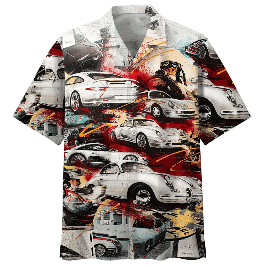 Racing Car Hawaiian Shirt Unisex