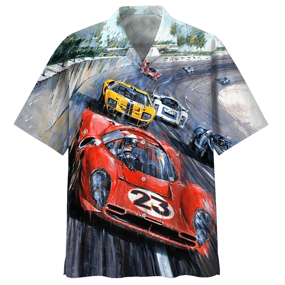 Racing Car Hawaiian Shirts