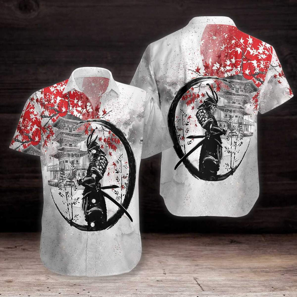 Samurai Skull Warrior Hawaiian Shirt