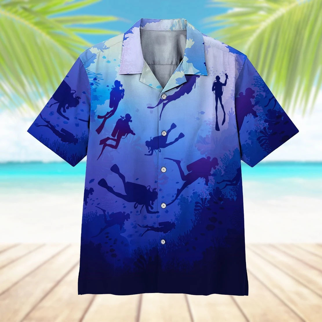 Scuba Diving Hawaiian Shirt