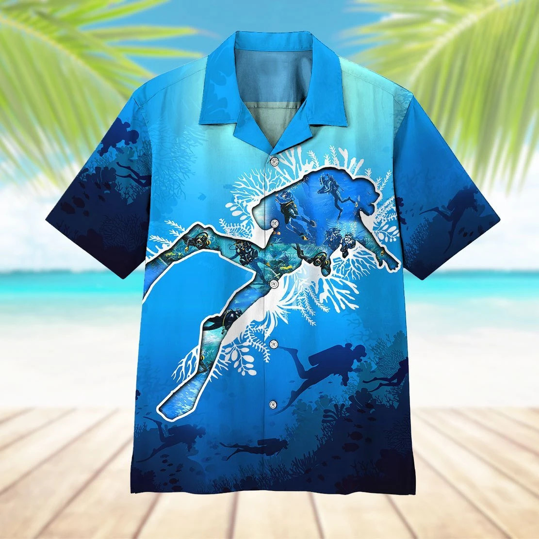 Scuba Diving Hawaiian Shirts