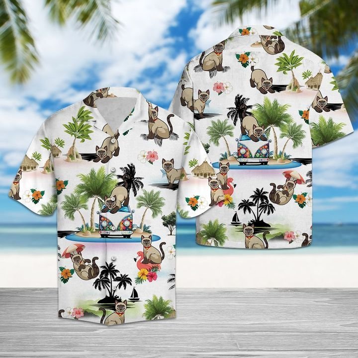 Siamese Vacation Hawaiian Shirt