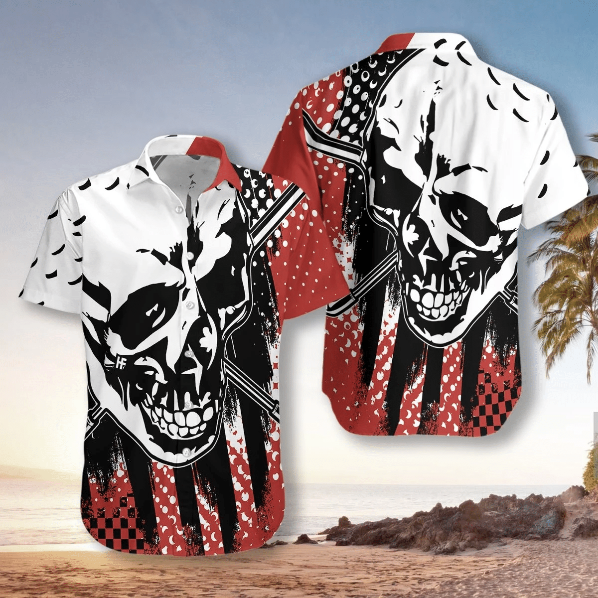 Skull Hawaiian Shirt Unisex Adult Hw7783