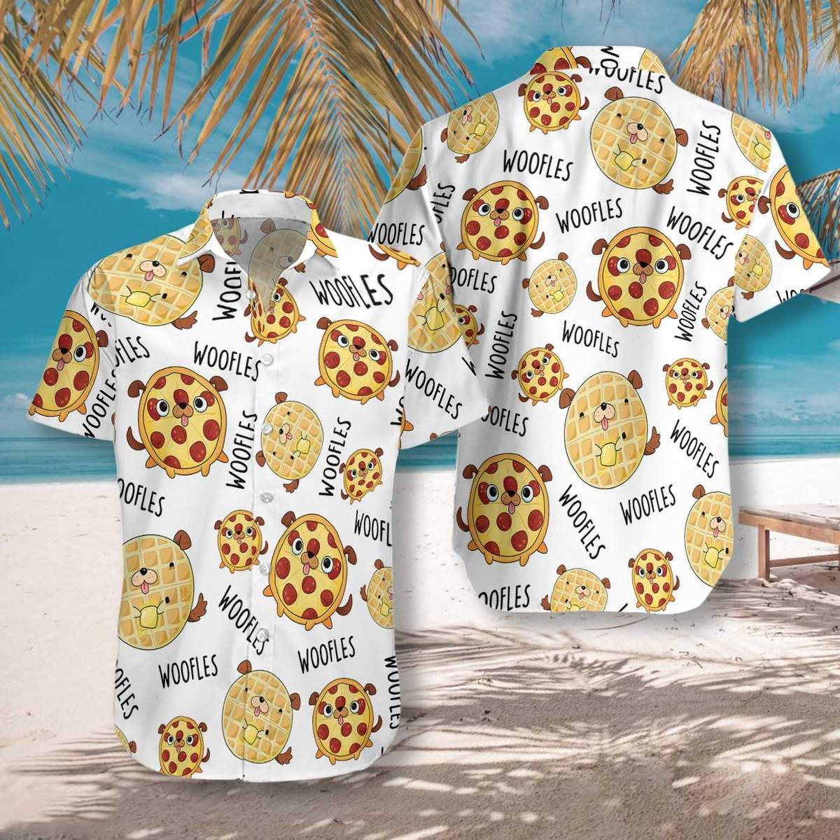 Woofles Pizza And Cake Hawaiian Shirt