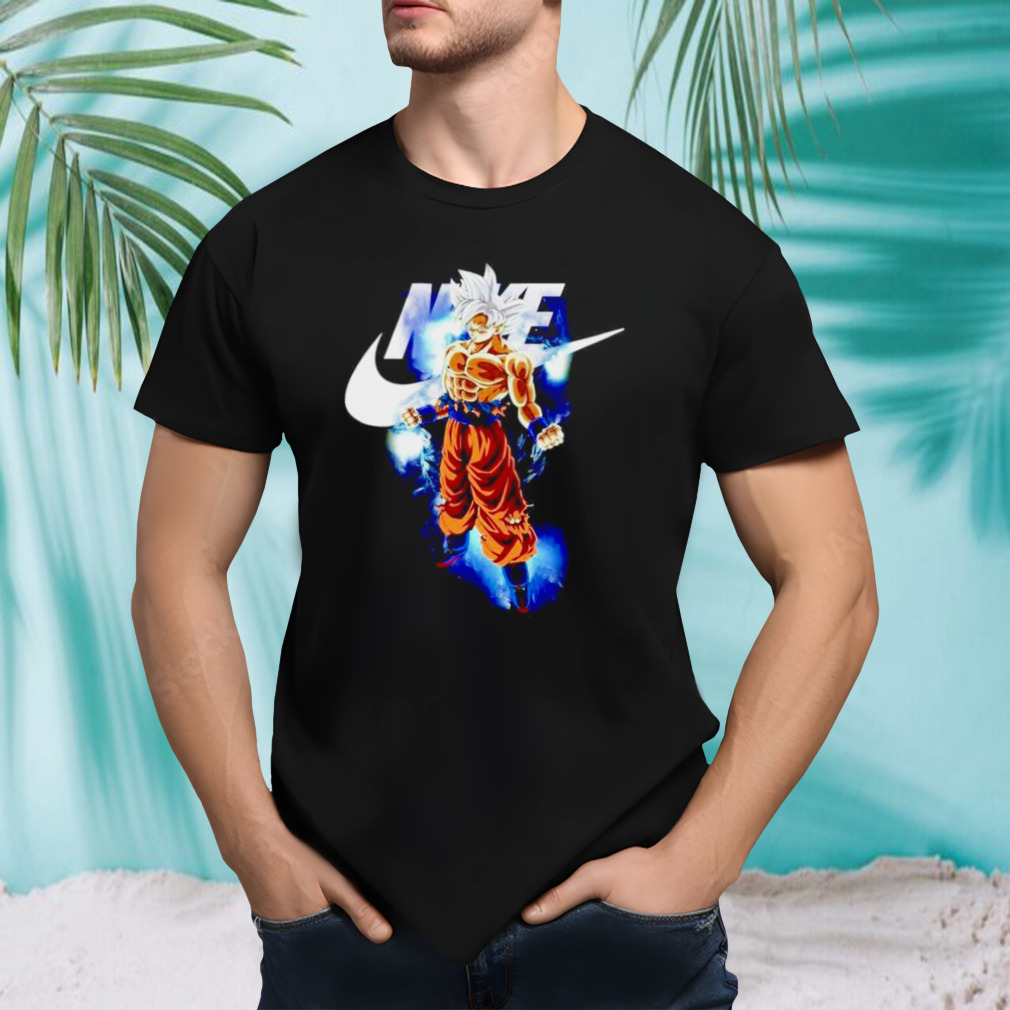 son Goku Nike logo shirt