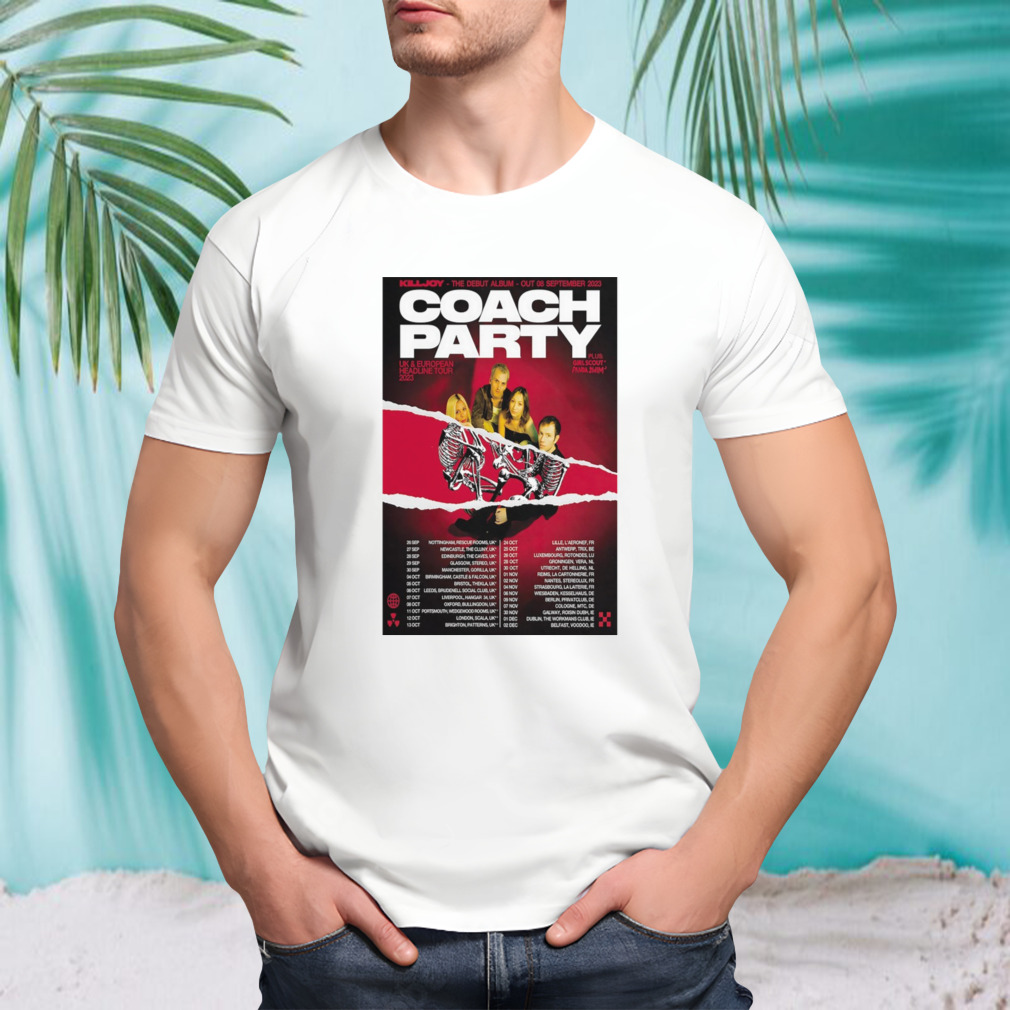 Coach Party Uk & EU Headline Tour 2023 Poster Shirt