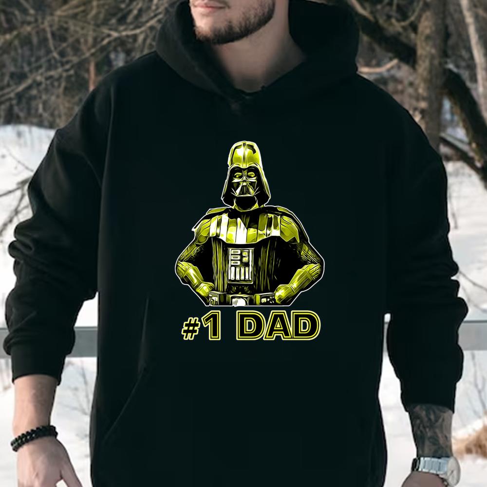 #1 Darth Vader DAD Mens Unique Funny T-Shirt