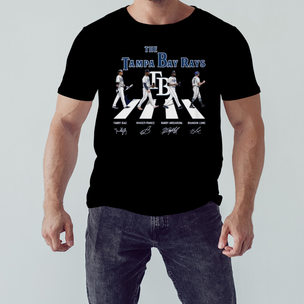 The Tampa Bay Rays Yandy Diaz Wander Franco Randy Arozarena Brandon Lowe  Abbey Road Signature Shirt