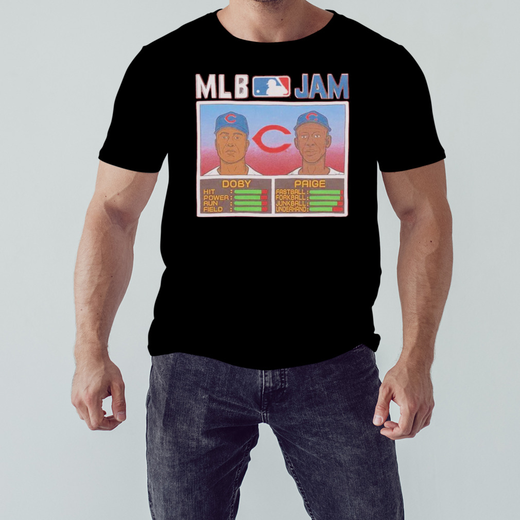 mLB Jam Cleveland Larry Doby and Satchel Paige shirt