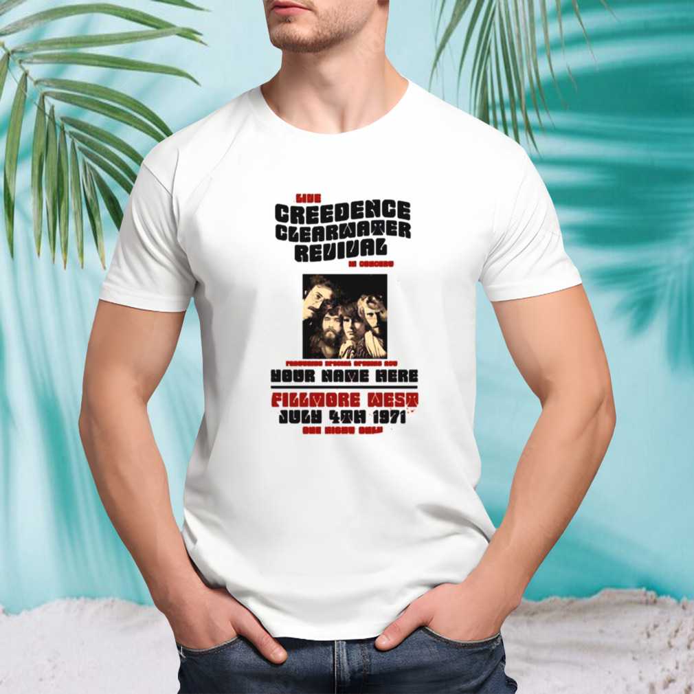 Your Name Here The Jungle Rock Band Creedence Clearwater Revival Ccr Rock Music shirt