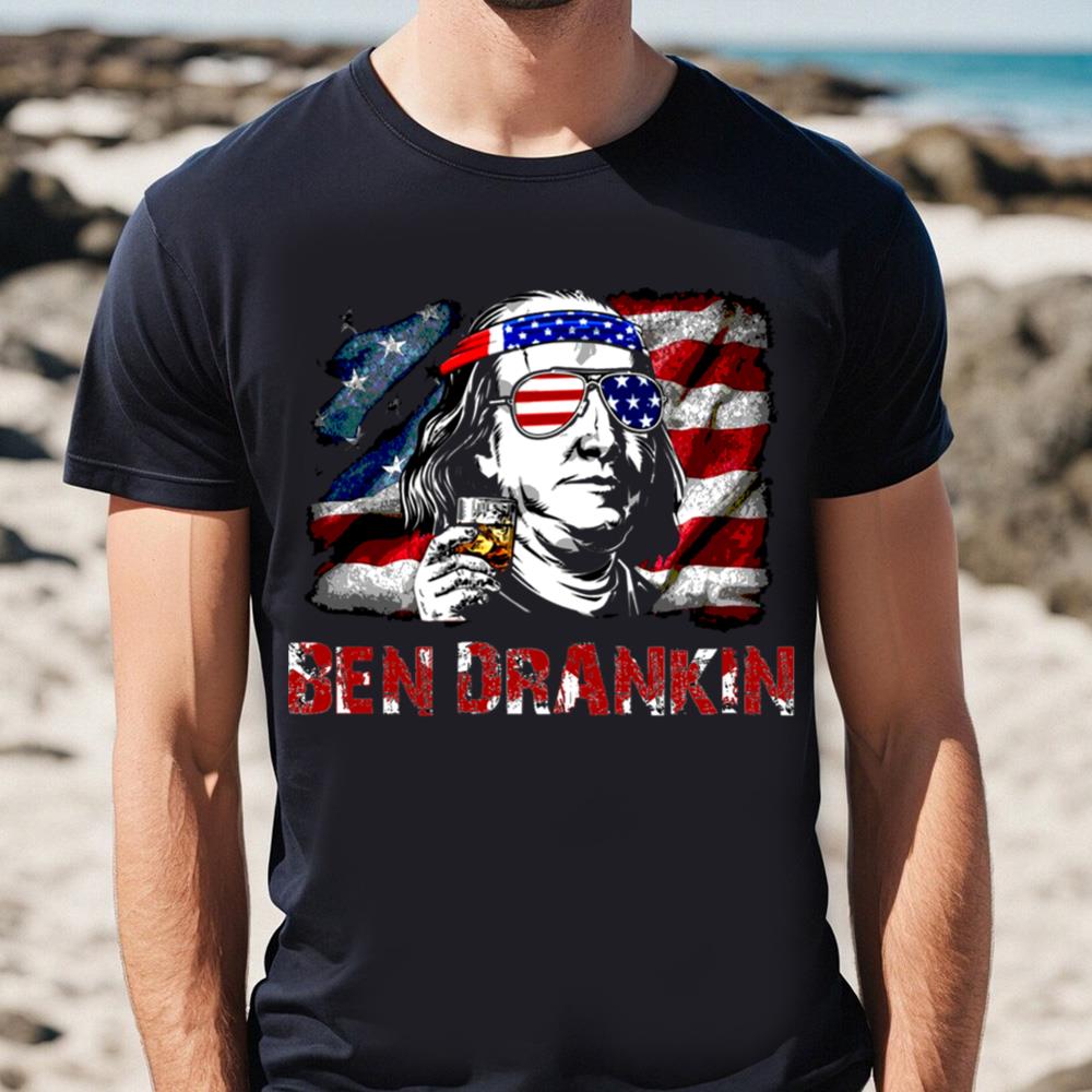 American Flag Wide Ben Drankin Shirt