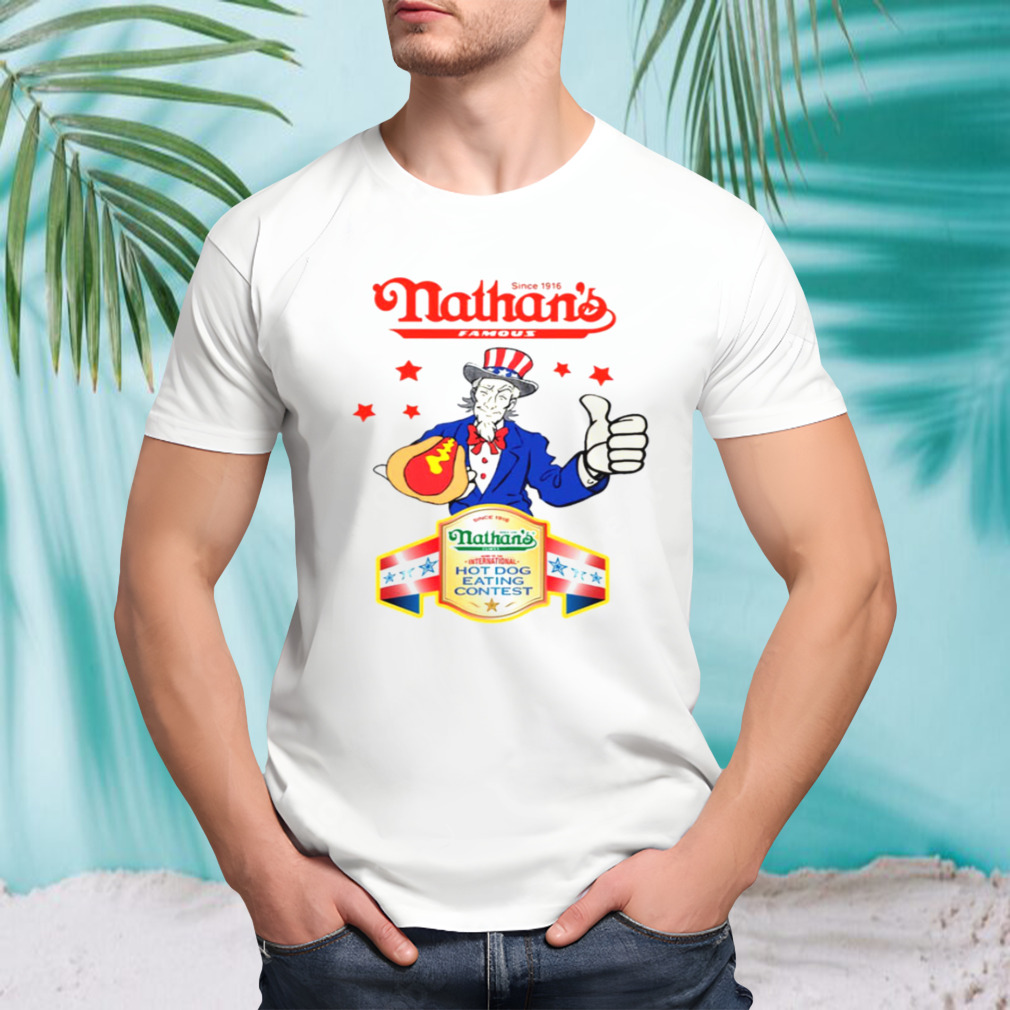 Joey Chestnut Nathans Hot Dog Shirt