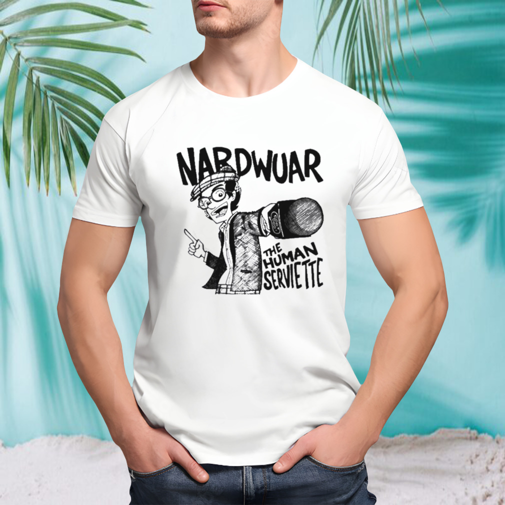 Rap Alert Nardwuar Mic The Human Serviette shirt