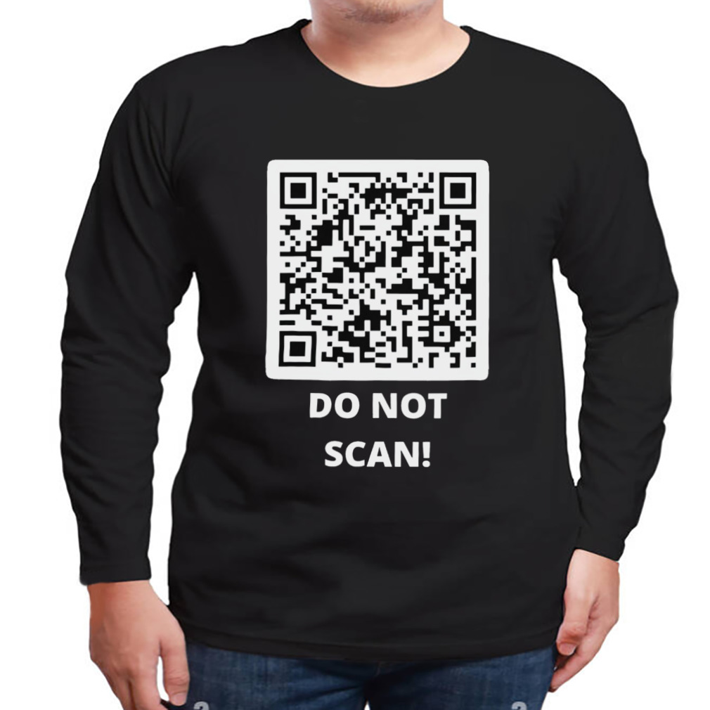 Funny Rick Roll QR Code Scan Prank Meme Design T-Shirt