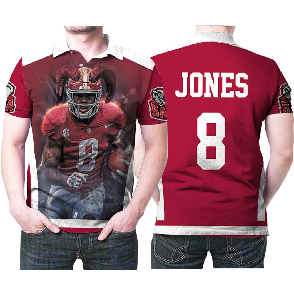 Alabama Crimson Tide Julio Jones 2 Great Player Football Team 3d Designed Allover Gift For Alabama Fans Jones Lovers 1 Polo Shirt