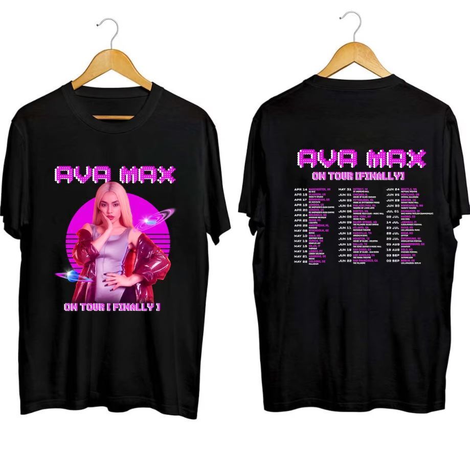 Ava Max 2023 On Tour Finally T-shirt