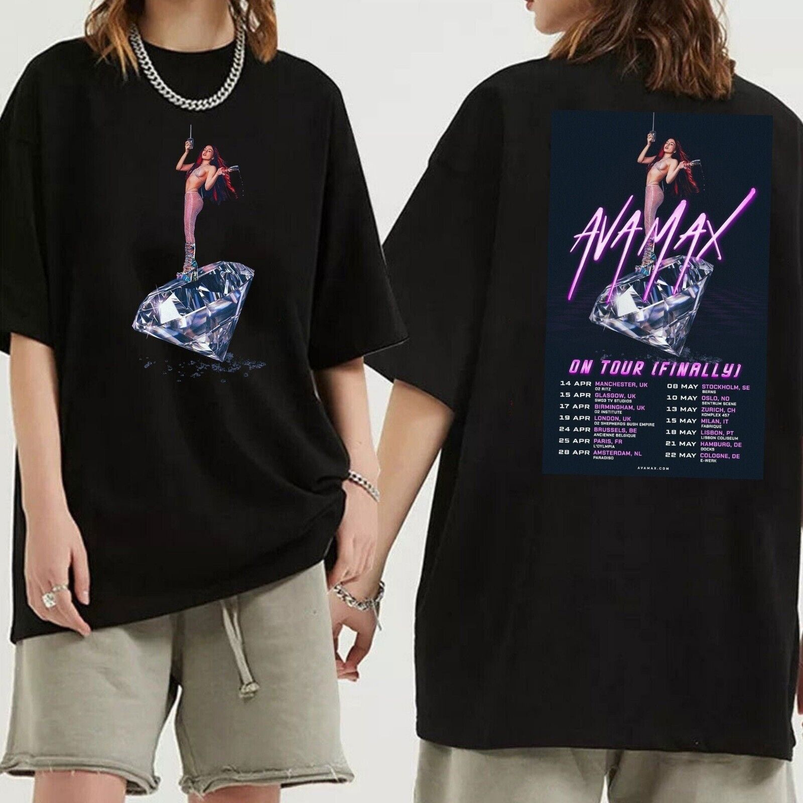 Ava Max 2023 Tour T-shirt