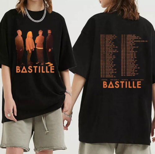 Bastille 2023 North American Bastille Band Fan Tour Shirt