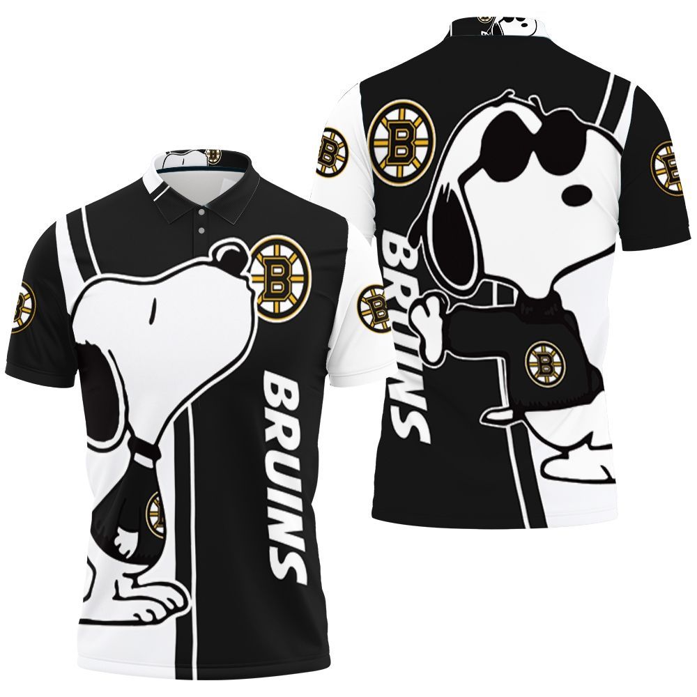 Boston Bruins Snoopy Lover 3d Printed Polo Shirt All Over Print Shirt 3d T-shirt