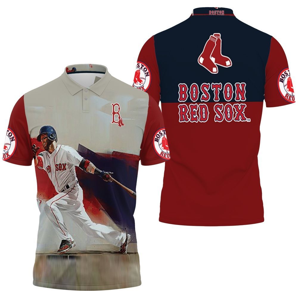 Boston Red Sox Dustin Pedroia 15 Legend Polo Shirt All Over Print Shirt 3d T-shirt