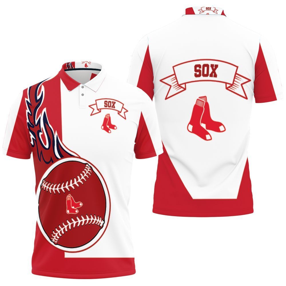 Boston Red Sox Polo Shirt All Over Print Shirt 3d T-shirt