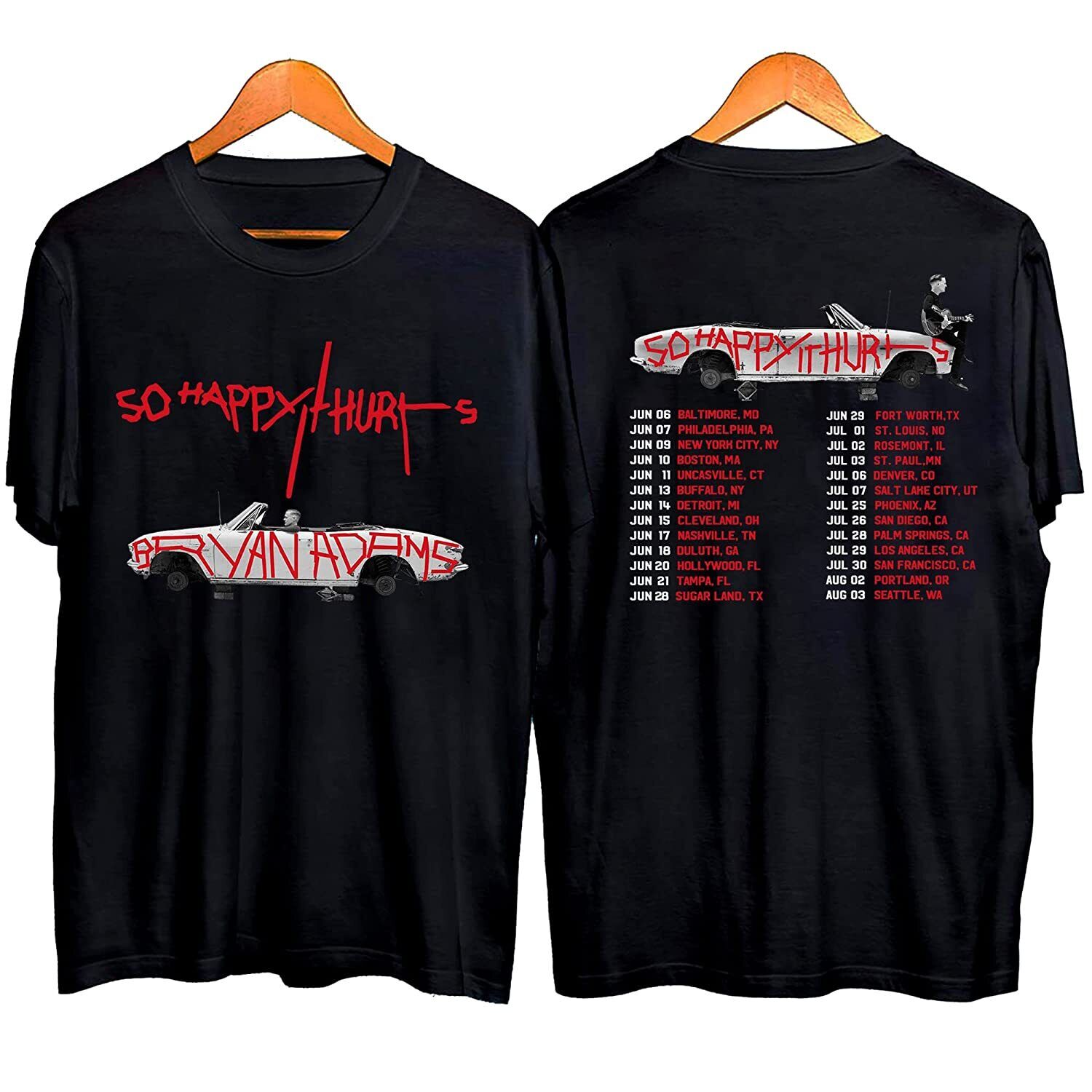 Bryan Adams Tour 2023 So Happy It Hurts Shirt