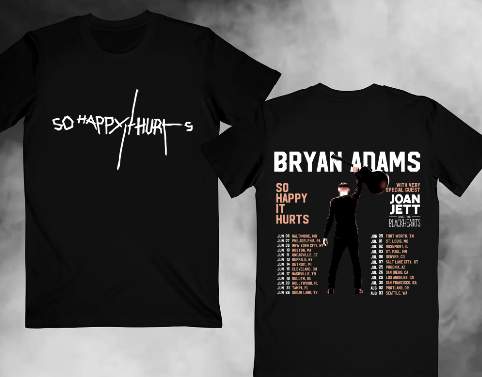 Bryan Adams Tour 2023 Tshirts