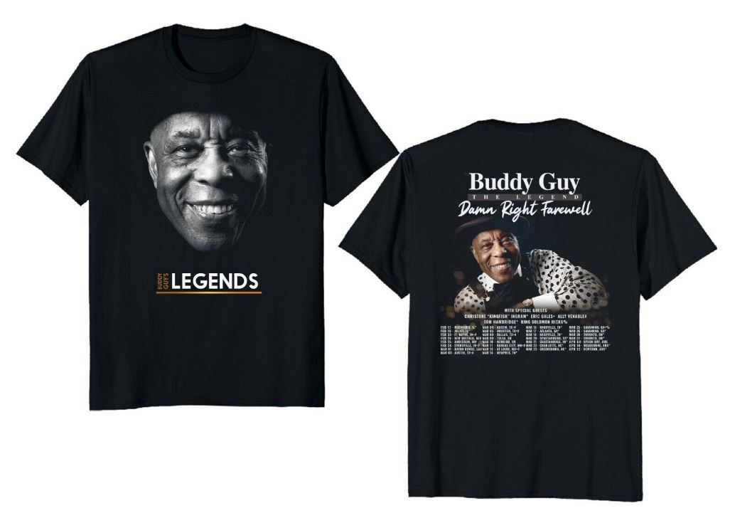 Buddy Guy The Legend Damn Right Farewell 2023 Tour shirt