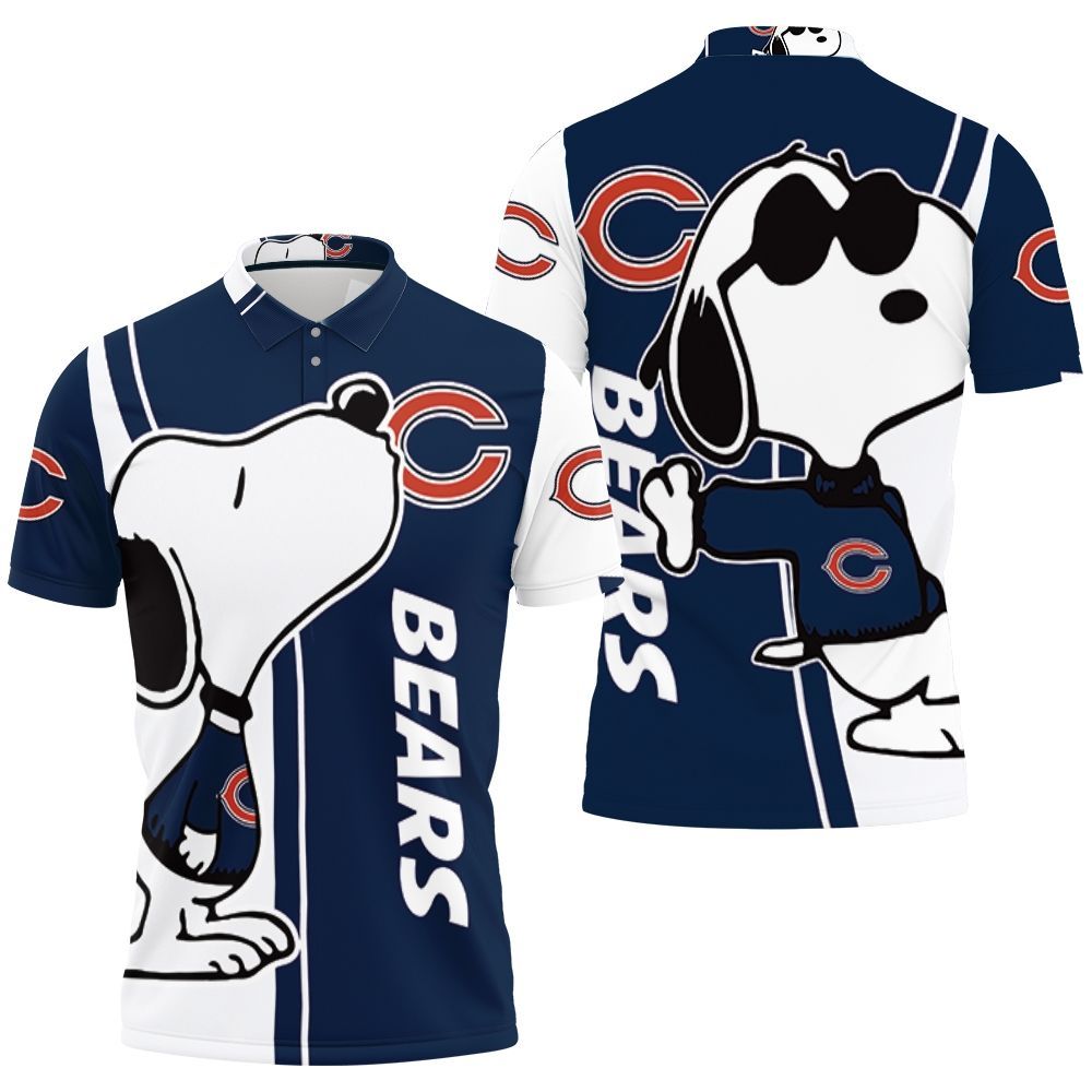 Chicago Bears Snoopy Lover 3d Printed Polo Shirt All Over Print Shirt 3d T-shirt