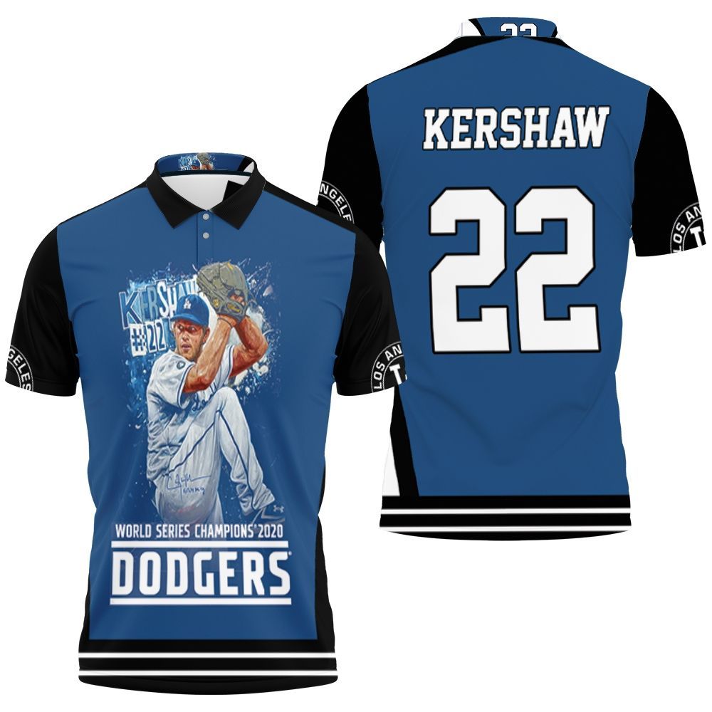 Clayton Kershaw 22 La Dodgers Polo Shirt All Over Print Shirt 3d T-shirt
