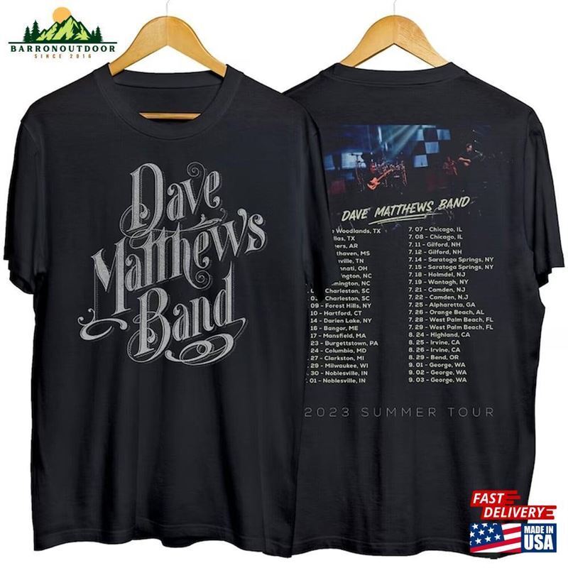 Dave Matthews Band Summer Tour 2023 shirts