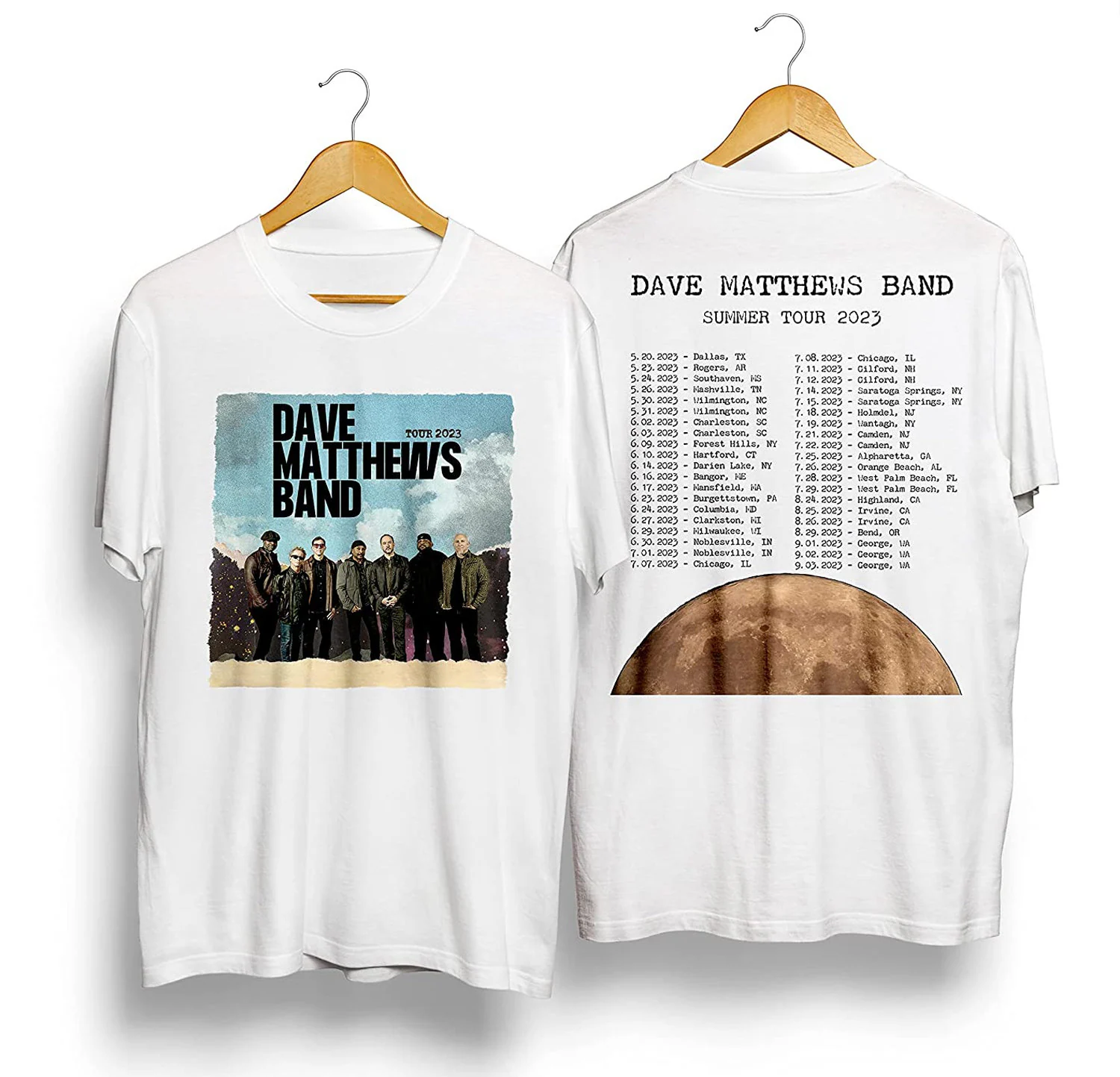 Dave Matthews Band World Tour 2023 Tickets T-shirt