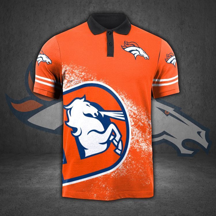 Denver Broncos 3d Polo Shirt Jersey All Over Print Shirt 3d T-shirt