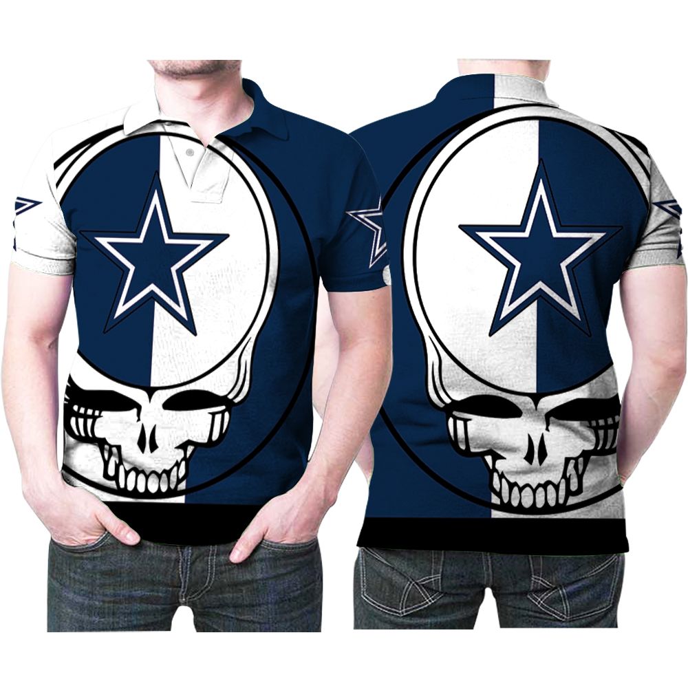 Grateful Dead Skull Dallas Cowboys 3d Designed For Dallas Cowboys Grateful Dead Fan Polo Shirt All Over Print Shirt 3d T-shirt