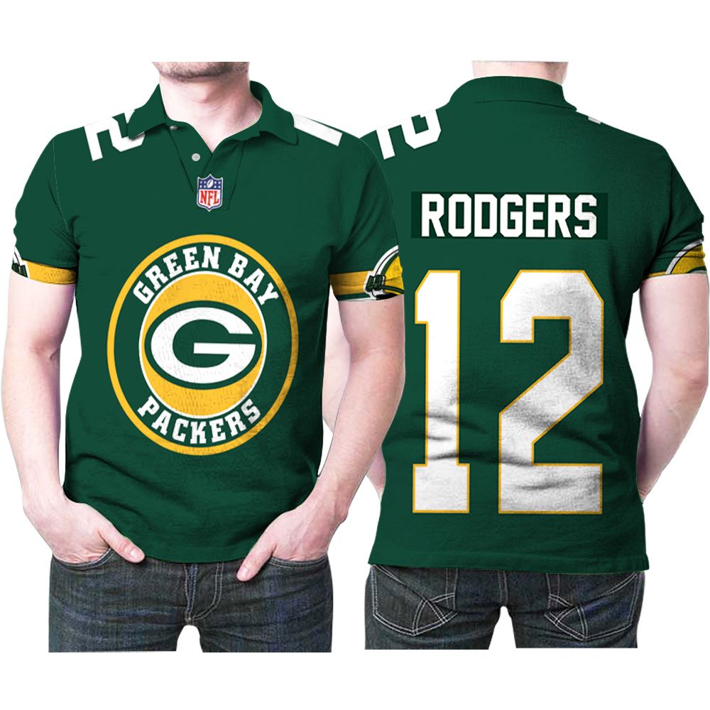 Green Bay Packers Aaron Rodgers 12 Legend Player 3d Printed Gift For Rodgers And Packers Fan Polo Shirt All Over Print Shirt 3d T-shirt