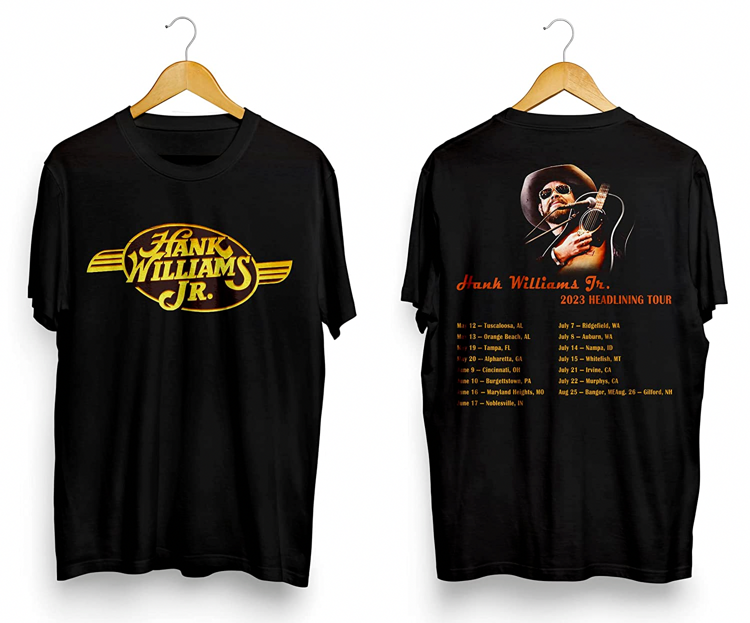 Hank Williams Jr 2023 Headlining Tour Western Shirt