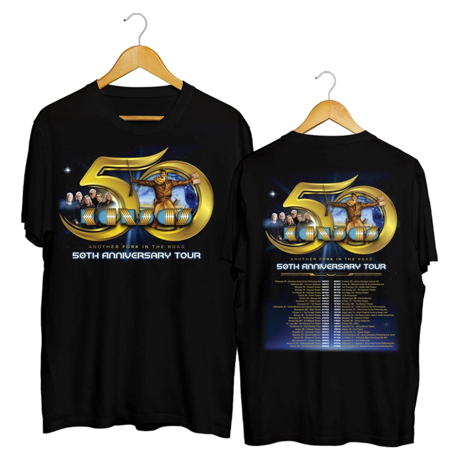 Hot Kansas Band 50th Anniversary Tour 2023 shirt