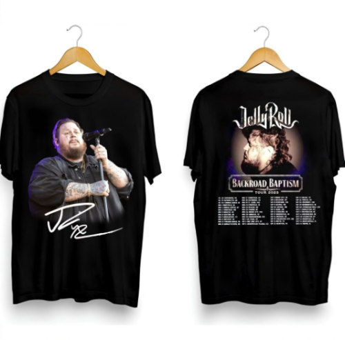 Jelly Roll Backroad Baptism Concert Tour 2023 T-shirt